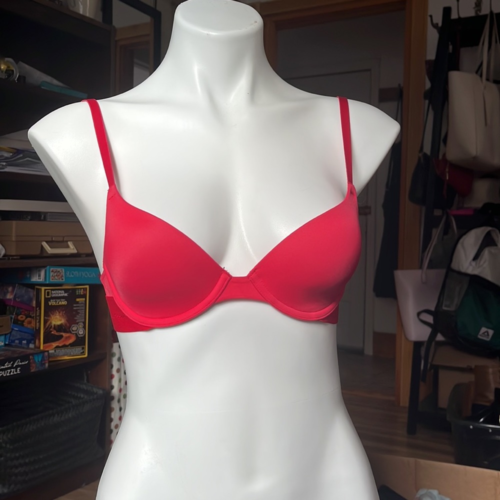 PINK red bra
